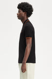 Fred Perry Polo Black / Marmalade / Marmalade