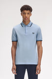 Fred Perry Polo Light Smoke / Petrol Blue / Navy