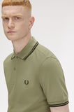 Fred Perry Polo Olive Mint / Night Green
