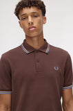 Fred Perry Polo Carrington Brick / Ecru / Light Smoke