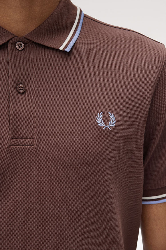 Fred Perry Polo Carrington Brick / Ecru / Light Smoke