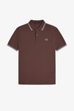 Fred Perry Polo Carrington Brick / Ecru / Light Smoke