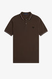 Fred Perry Polo Burnt Tobacco / Dark Pink / Black