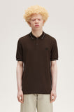 Fred Perry Polo Burnt Tobacco / Dark Pink / Black