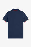 Fred Perry Polo Tennis Blue / Silky Peach / Flamingo Tan