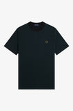 Fred Perry Fine Stripe Heavyweight T-Shirt Black