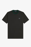Fred Perry Fine Stripe Heavyweight T-Shirt Grassroots
