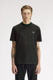 Fred Perry Fine Stripe Heavyweight T-Shirt Grassroots