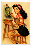 Painting PinUp Art Print