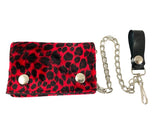 Fuzzy Animal Print Chain Wallet (Various Prints/Colors!)