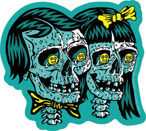 Skeleton Acid Twins Sticker