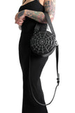 Convertible Round Spiderweb Crossbody Bag