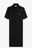 Fred Perry Amy Winehouse Ribbed Polo Shirt Dress