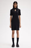 Fred Perry Amy Winehouse Ribbed Polo Shirt Dress