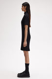 Fred Perry Amy Winehouse Ribbed Polo Shirt Dress