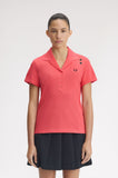 Fred Perry Amy Winehouse Pocket Detail Polo Shirt Flamingo Tan