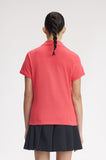 Fred Perry Amy Winehouse Pocket Detail Polo Shirt Flamingo Tan