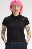 Fred Perry Amy Winehouse Embroidered Detail Polo Shirt