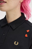 Fred Perry Amy Winehouse Embroidered Detail Polo Shirt