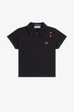 Fred Perry Amy Winehouse Embroidered Detail Polo Shirt
