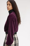 Fred Perry Amy Winehouse Plum Velour Track Jacket