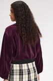 Fred Perry Amy Winehouse Plum Velour Track Jacket