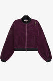 Fred Perry Amy Winehouse Plum Velour Track Jacket