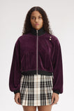 Fred Perry Amy Winehouse Plum Velour Track Jacket
