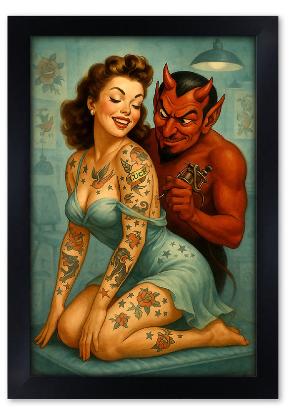 Tattoo Devil Art Print