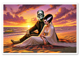 The Honeymoon Monsters Art Print