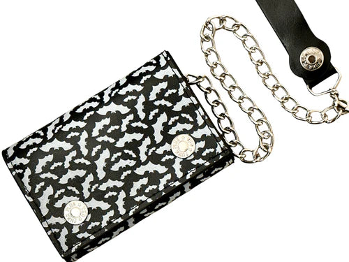 Black Bats Chain Wallet