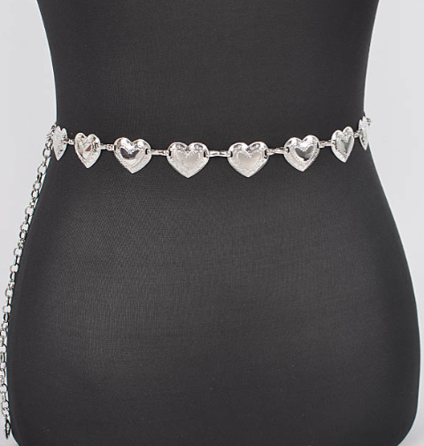 Solid Heart Chain Belt