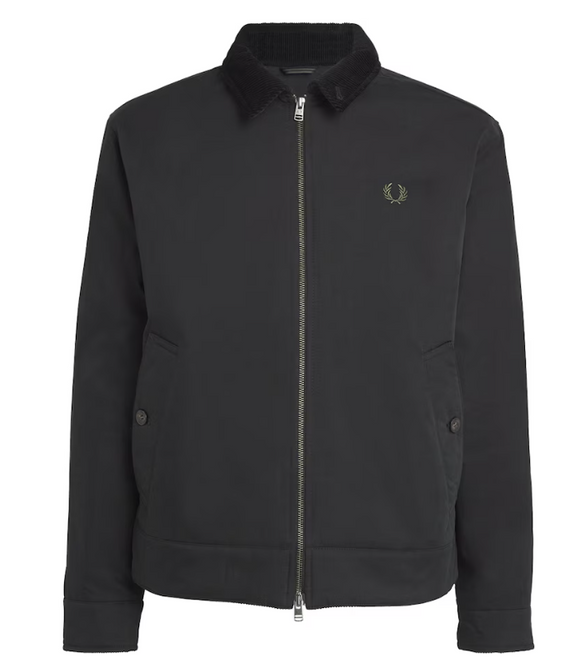 Fred Perry Black Caban Jacket