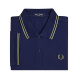 Fred Perry Polo French Navy / Olive Mint