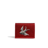 Red Sparkle Love Bird Mini Wallet