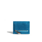 Blue Sparkle Love Bird Mini Wallet