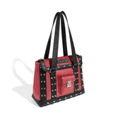 Black and Pink Sparkle Weekender Tote Medium