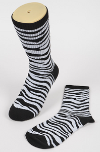 Zebra Ankle Socks