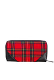 Studs n Plaid Zip Around Wallet