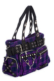 Camdyn Purple Tartan Handbag