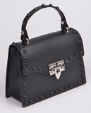 Monotone Black Studded Purse