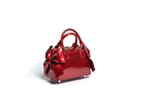 Red Shiny Mini Double Bow Tote