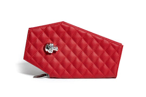 Red Matte Coffin Clutch Wallet