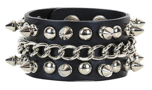 Raise Hell Spikes & Chains Wristband