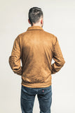 Camel Vegan Faux Suede Mens Jacket (Limited)