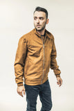 Camel Vegan Faux Suede Mens Jacket (Limited)