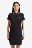 Fred Perry Twin Tipped Polo Dress Black / White