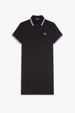 Fred Perry Twin Tipped Polo Dress Black / White