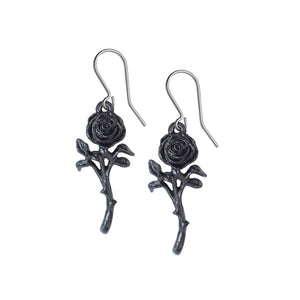 Black Rose Earrings