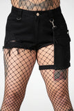 Fury Road Denim Garter Shorts